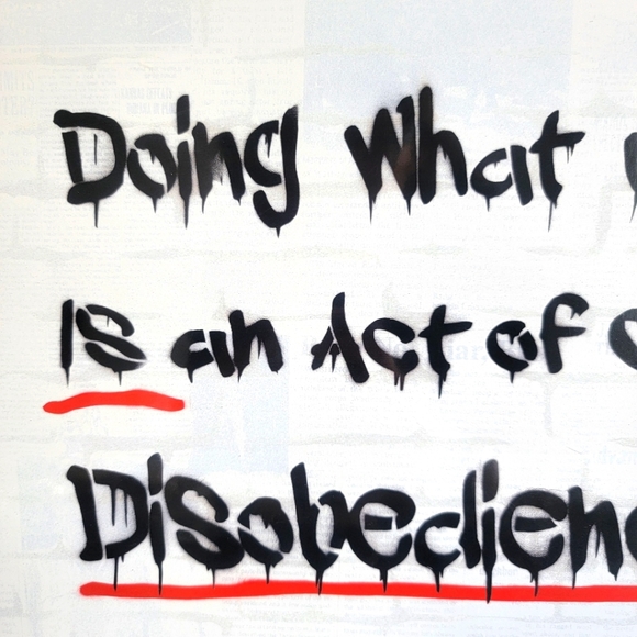 Art By Dakota Dean 11x14 Print "Civil Disobedience" - Picture 4 of 7